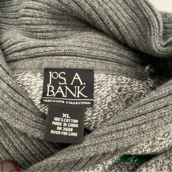 Jos. A. Banks Men's Gray Shawl Collar Sweater Heather Gray Size XL - Picture 12 of 12